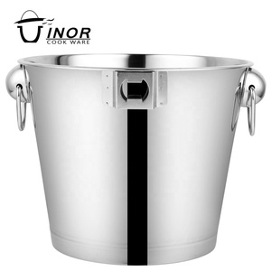 Xô Đá Với Tay Cầm Chất Lượng Cao Giá Rẻ Thép Không Gỉ Champagne Xô, Khách Hàng Logo Bền Vững Barware <span class=keywords><strong>OEM</strong></span> - Product Image 4