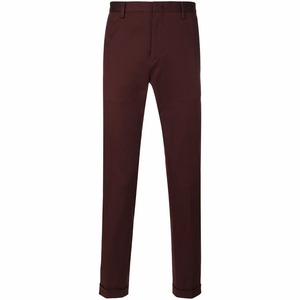 Groothandel Mannen Slim-Fit Stretch-Katoen Twill Broek Haak Knoopsluiting Broek Chino Heren Khaki Broek - Product Image 1