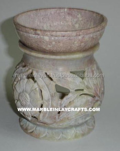 Hand Carved Soapstone <b>Oil</b> <b>Lamps</b>, Home Decorative Burners - Product Image 1