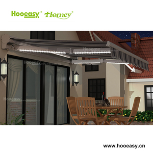 Parasol retráctil Manual de <span class=keywords><strong>terraza</strong></span> de aluminio toldos para casas precios - Product Image 1