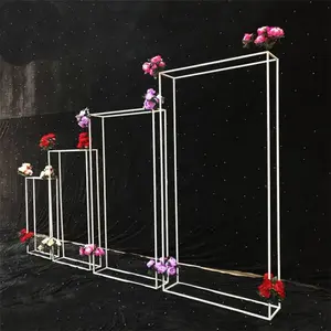 Iron square frame screen wedding backdrop Stand For festival party supplie shop mall display decoration