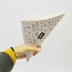 Hot Bán Phân Hủy Sinh Học Tùy Chỉnh In Ấn Logo Bị Rò Rỉ Bằng Chứng Cấp Thực Phẩm Các Tông Pháp Khoai Tây Chiên Giấy Nón - Product Image 4