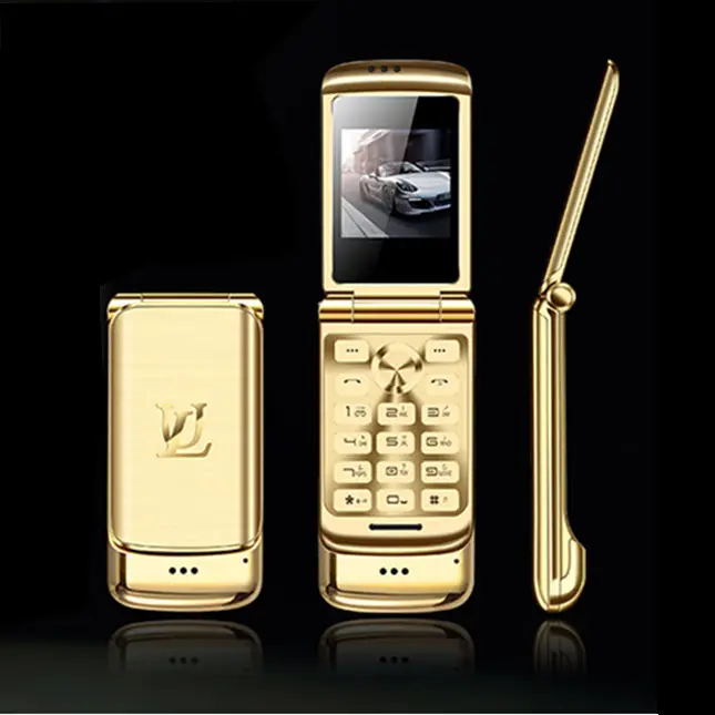 ร้อนขาย1.54นิ้วที่มีคุณภาพสูงมินิโทรศัพท์สีดำทองเงินสีแดงไมโครซิม GSM V9พลิกโทรศัพท์มือถือที่มีกล้อง