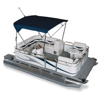 2025 KinLife Mini Ponton Flottant Bateaux Mini Sport Yacht 2/3/4 Personnes En Aluminium Travail Pêche Surf Moteur Hors-Bord Inclus