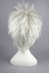 Venta al por mayor 35cm corto plata Hatake <span class=keywords><strong>Kakashi</strong></span> peluca <span class=keywords><strong>Cosplay</strong></span> sintético Anime Halloween fiesta <span class=keywords><strong>Cosplay</strong></span> pelucas de pelo - Product Image 5