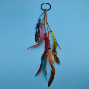 Bijoux de cheveux faits à la main de couleur aléatoire, tresse sale, plume, coiffe de festival, coiffe hippie, <span class=keywords><strong>accessoires</strong></span> pour cheveux - Product Image 5