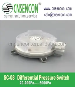 Чистая комната воздуха дифференциальное реле давления SC-08, аппарат для кондиционирования воздуха