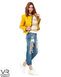 Valeriano Romano New Brand High Quality Women's <b>Genuine</b> <b>Leather</b> <b>Jacket</b> with Stylish Animal Fur Accents Winter Garment Turkey - Product Image 5