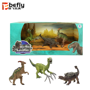Therizinosaurus Parasaurolophus <span class=keywords><strong>Saichania</strong></span> modelo de dinosaurio de juguete de plástico para niños colección - Product Image 2