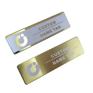 Customized Best Quality Company Staff Name Plate Badge com impressão do logotipo