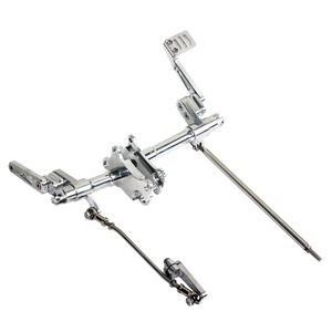 Conjuntos traseros de palanca de aluminio con superficie plateada, Control de pie para Harley sportster 1991-2003, 883 - Product Image 2