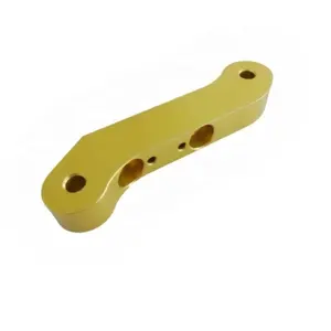 Custom Various Metal Material Machining Service OEM Gold Anodized CNC Milling Drilling Automotive Aluminum Components