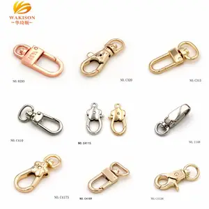 Keychain hardware small Metal swivel clasp hook Lobster Claw Clasp for bag and keychain