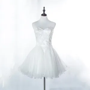 Ocidental sexy sem encosto plissado homecoming desgaste senhoras curto vestido branco do baile