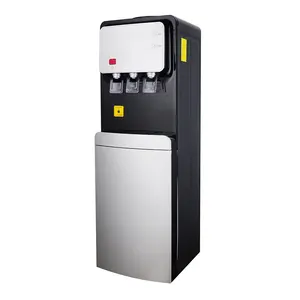 Korea stil heißer kaltem wasser spender/Vertikale wasser spender kompressor kühlung/Drei wasserhähne wasser dispenser mit schrank