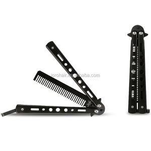 Metallo In Acciaio Inox Formazione Pratica Farfalla Coltello Pettine
