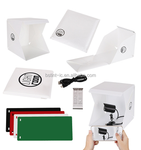 Studio photo lumineux Led 20cm 9 ", nouveau Kit, meilleure vente, Portable, tente Photo, <span class=keywords><strong>photographie</strong></span> - Product Image 5