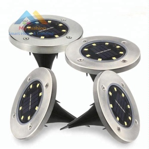 Solar luces <span class=keywords><strong>de</strong></span> jardín al aire libre tierra 8 luz LED del paisaje impermeable Decking lámpara <span class=keywords><strong>de</strong></span> seguridad para la calzada Yard - Product Image 1
