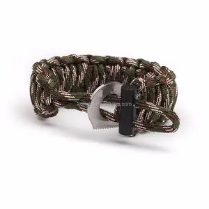 KongBo 550 Outdoor High Quality Adjustable Paracord Survival Bracelet With Eye Knife