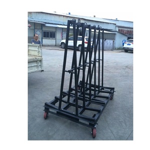 Alta qualità in metallo di vetro lastra di marmo grande piastrelle <span class=keywords><strong>stand</strong></span> espositore piastrelle di ceramica cremagliera mobile <span class=keywords><strong>con</strong></span> ruote in pietra espositore - Product Image 5
