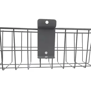 Practical Metal Mesh Steel <strong>Basket</strong> for Wall Storage Small Slot <strong>Wire</strong> <strong>Baskets</strong> 11kg Capacity 310x95x105mm - Product Image 2