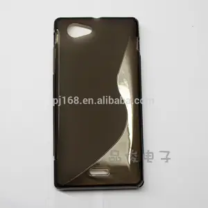 großhandel rückseite s Linie tpu case für sony xperia j st26i