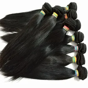 4PCS Human Hair Cheap Hair Samples Bundles Silky Straight Peruvian Hair Weave送料無料