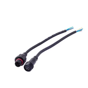 Factory m12 electrical wire IP67 male female 4 pin connector m12 waterproof cable splitter connector