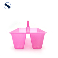 Portatif de ménage de fruits de cuisine salle de bain douche rangement boîte plateau panier en plastique