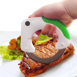 Online Edelstahl-Rundmesser, Bolo-Rundmesser für die Küche zum Schneiden von Lebensmitteln - Product Image 3
