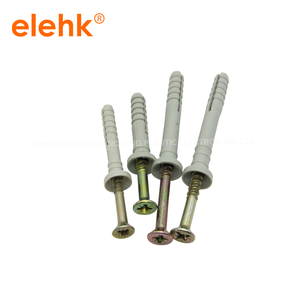 High Quality Concrete <strong>Screw</strong> Anchor Board <strong>Nylon</strong> Anchor Bolt Plastic Anchor Kit with <strong>Screw</strong> From Elehk Fastener - Product Image 2