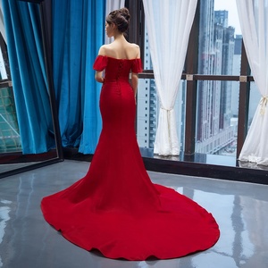 Stile spagnolo Fasciatura di Promenade Off Spalla Abito <span class=keywords><strong>Da</strong></span> Sera Per Le Donne - Product Image 2