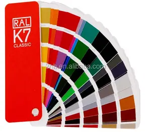 เคลือบผงสี Guid แผนภูมิ Ral K7การ์ดสี