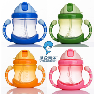 Nuevos cabritos de la llegada taza, muestra libre al por mayor del bebé taza de entrenamiento con dos manijas - Product Image 5