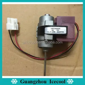 12V dc daewoo 2,5 ventilador motor 2200rpm D4612AAA04 para refrigerador