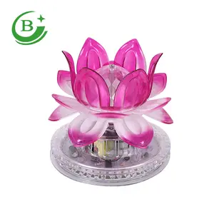 Coloré 3 W lotus tournante LED lumière d'étape rvb lumière de boule magique pour la fête à la maison