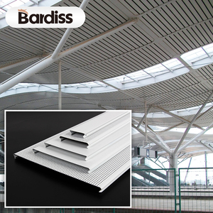 Chất Lượng Cao <span class=keywords><strong>C</strong></span> Hình Dạng Tuyến Tính Đá Đen Trần 50Mm Trắng Nhôm Trần Ốp Gạch - Product Image 2