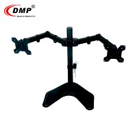 Support d'écran double articulé et entièrement réglable DMP pour ordinateur, fabriqué au Zhejiang