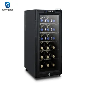 Wholesale Good Quality Commercial 18 Bottles Electric Refrigerator Single-Zone Wine Coolers JC-48B