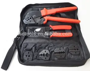 Coaxial tool kit for CCTV BNC coax cable connectors professional hand crimping tools set AP-K05H