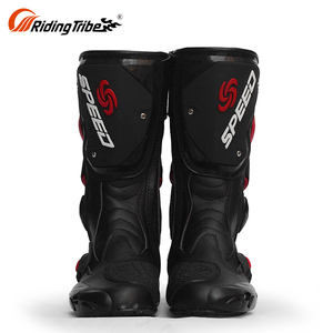 Le nuove 2018 donne in pelle nera leggero sport moto moto biker <span class=keywords><strong>stivali</strong></span> da <span class=keywords><strong>equitazione</strong></span> - Product Image 3