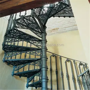 Modern wrought iron spiral staircase designs interior home decor china suppliers