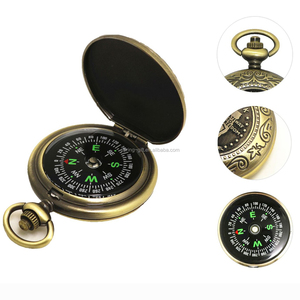 <span class=keywords><strong>Ebay</strong></span> promosyon Retro cep saati pusula sıcak satış, dış mekan kullanımı metal Vintage bronz pusula hediye seti - Product Image 3