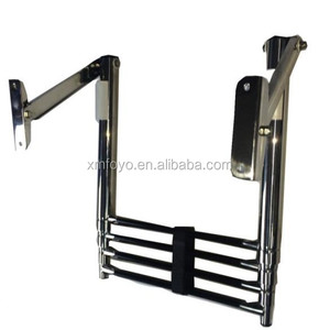 <span class=keywords><strong>Escalera</strong></span> telescópica de <span class=keywords><strong>velero</strong></span> de acero inoxidable de 4 escalones FOYO, hecha de acero inoxidable 304 duradero, suministros marinos superiores - Product Image 4
