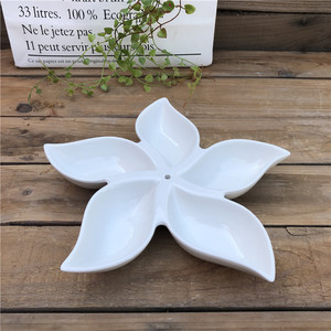 Neues Design 5-fach Seestern Keramik Snacks Platte und Kuchen platte für die Hochzeit - Product Image 2