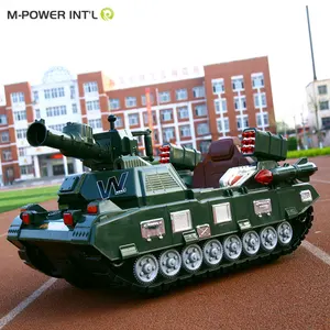 Nieuwe Modle Goed Cadeau Voor Kinderen Mini Kind Elektrische Inductieve Militaire Tank Magic Tank Auto Speelgoed Tank Rit Op Auto