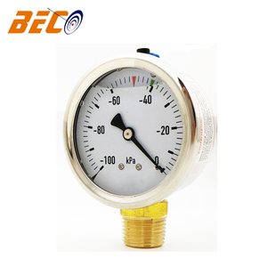<span class=keywords><strong>Beco</strong></span> -100kpa medidor de pressão de aço inoxidável, glicerina enchida medidor de vácuo pressão de óleo industrial - Product Image 3