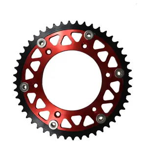 42 टी/44 टी/45 टी एल्यूमीनियम मिश्र धातु anodized supermoto/कयामत पीछे sprockets