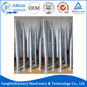 De alta Calidad Galvanizado en Caliente Q235 tornillo pile driver con Brida - Product Image 6