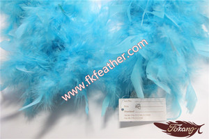 65 Gramos Azul Pavo Chandelle Boa de Plumas Para la Decoración Árabe Sexy Baile Del Vientre - Product Image 2